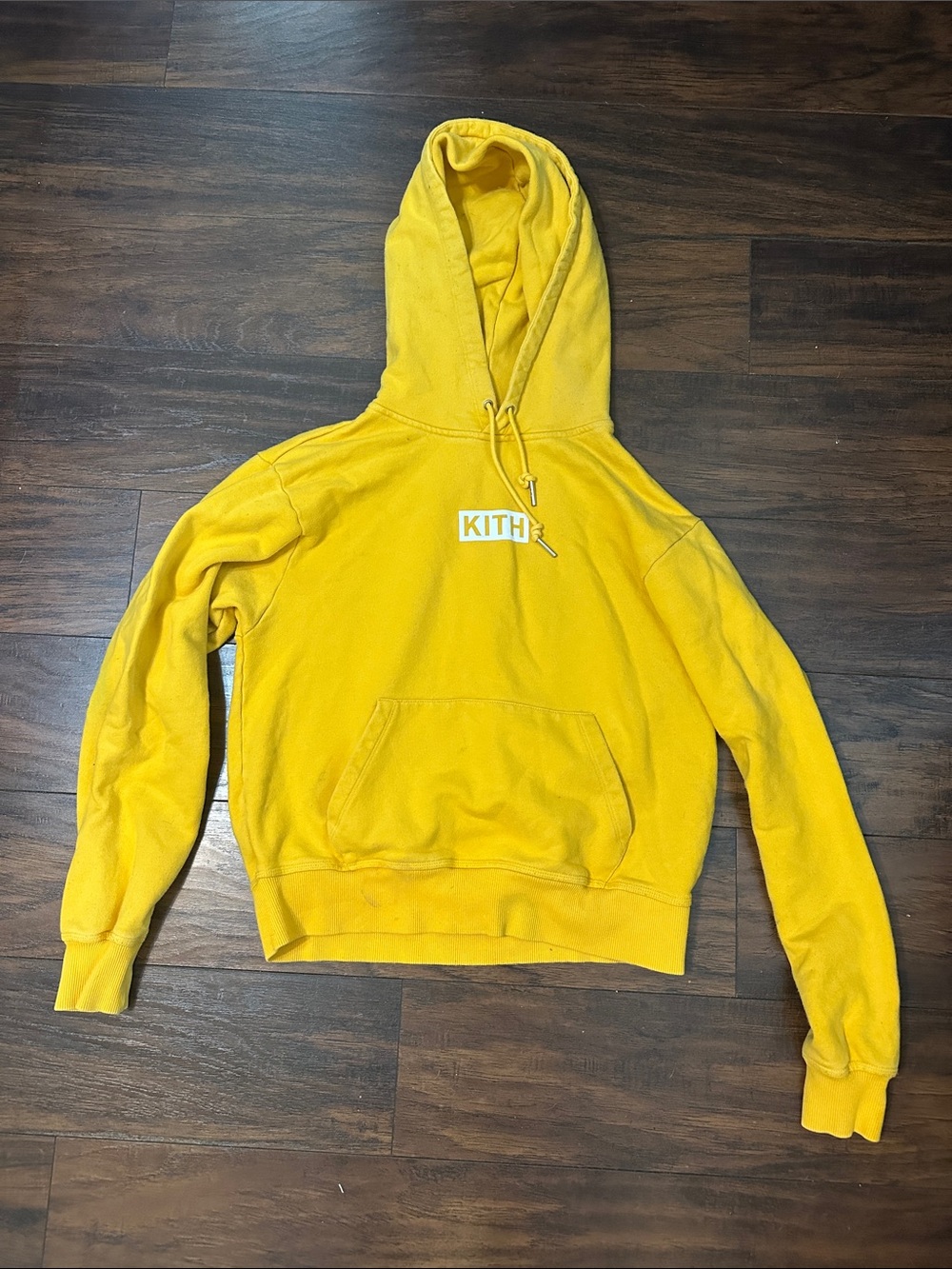 Kith Yellow Hooded Pullover Sweatshirt